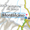 La mappa di Montalcino